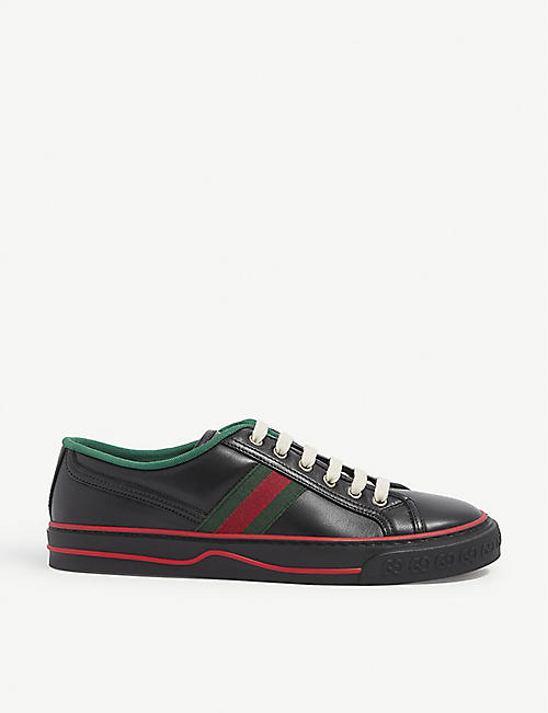 GUCCI: Women’s Tennis 1977 leather trainers