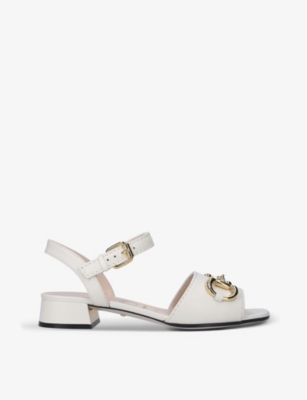 GUCCI Baby horsebit-embellished leather sandals