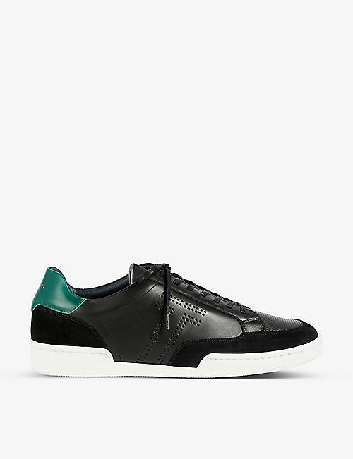 TED BAKER: Acer low-top leather trainers