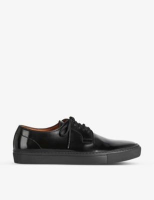 Ted Baker Kanten Low-top Leather Derby Shoes In Black | ModeSens