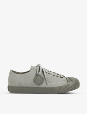 essential vulcanised leather trainers