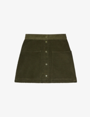 TED BAKER - Omarah pocket-embellished corduroy mini skirt |