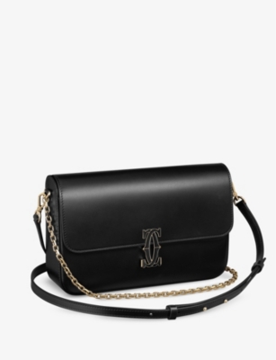 CARTIER: C de Cartier small leather cross-body bag