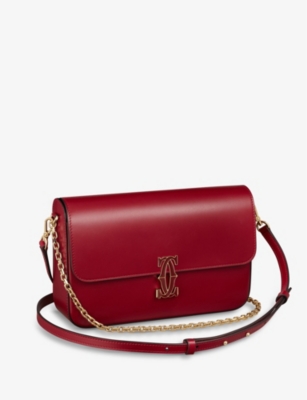 CARTIER: C de Cartier small leather shoulder bag