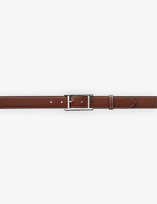 CARTIER: Tank de Cartier reversible grained-leather belt