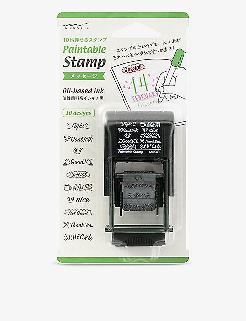 MIDORI: Paintable Stamp Message English