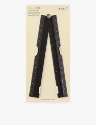 MIDORI: Folding aluminium ruler 30cm