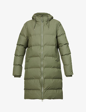 New Hooded Green Parka Coat Jacket Lightweight Women Italian UK Size 12 14 16 18