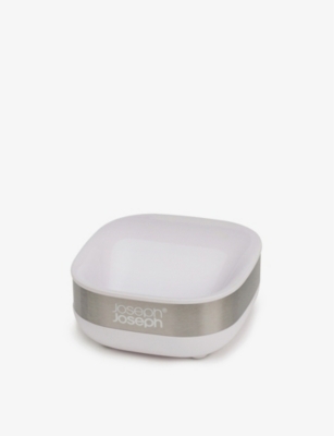 JOSEPH JOSEPH: Slim stainless-steel soap dish 8cm