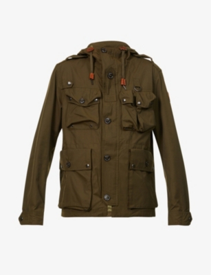 POLO RALPH LAUREN - Ellsworth brand-patch cotton-blend hooded  