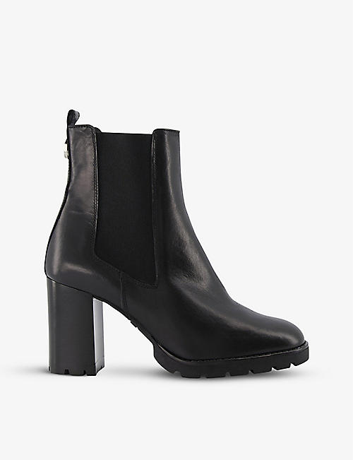 DUNE: Patrine leather heeled Chelsea boots