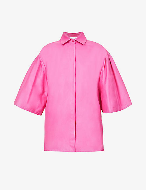 MAX MARA: Tamigi pleated cotton shirt
