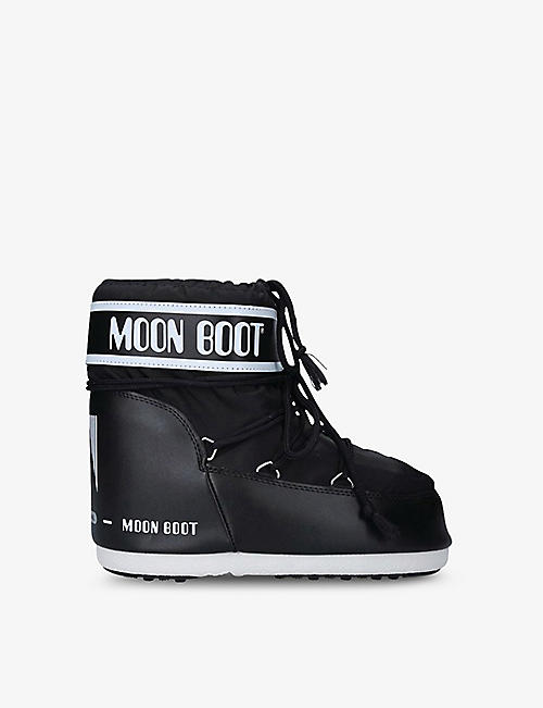 MOON BOOT: 经典低帮品牌标志尼龙雪地靴 3-7 岁