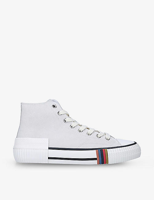 PAUL SMITH: Kelvin leather high-top trainers