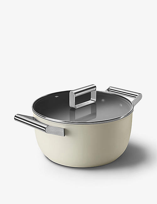 SMEG: Two-handle aluminium casserole dish 24cm