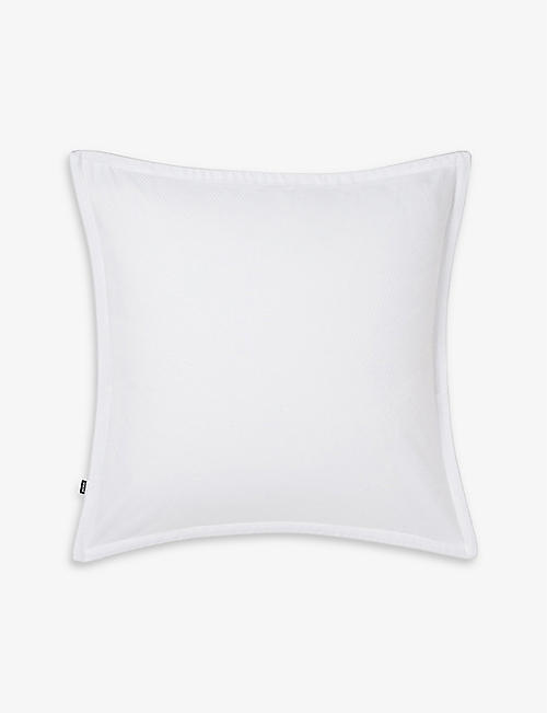 BOSS: Loft cotton square pillow case 65cm x 65cm