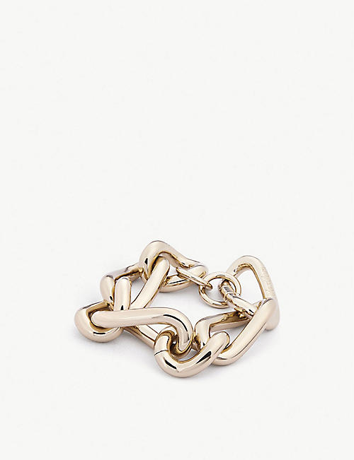 MAX MARA: Leida gold-toned brass chain bracelet
