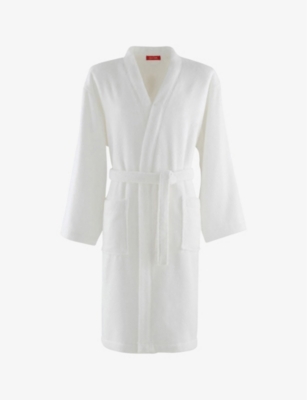 OLIVIER DESFORGES: Alizee spread-collar cotton bathrobe