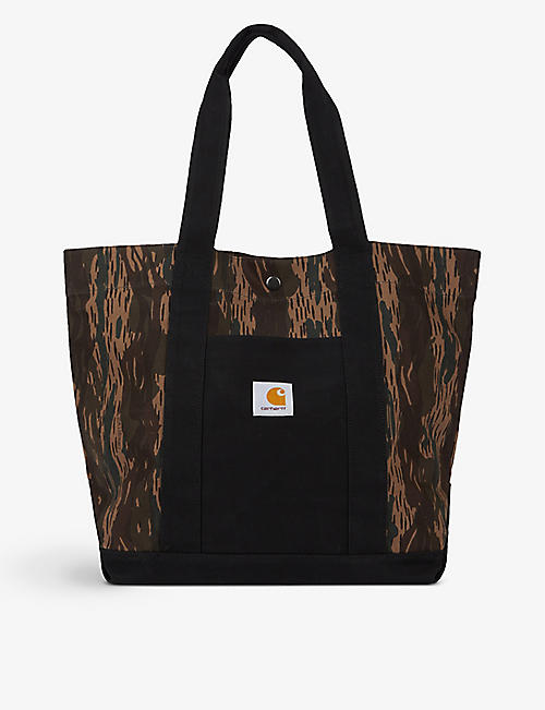 CARHARTT WIP: Work brand-embroidered organic-cotton canvas tote bag