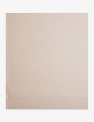 YVES DELORME: Triomphe organic-cotton single flat sheet 90cm x 190cm