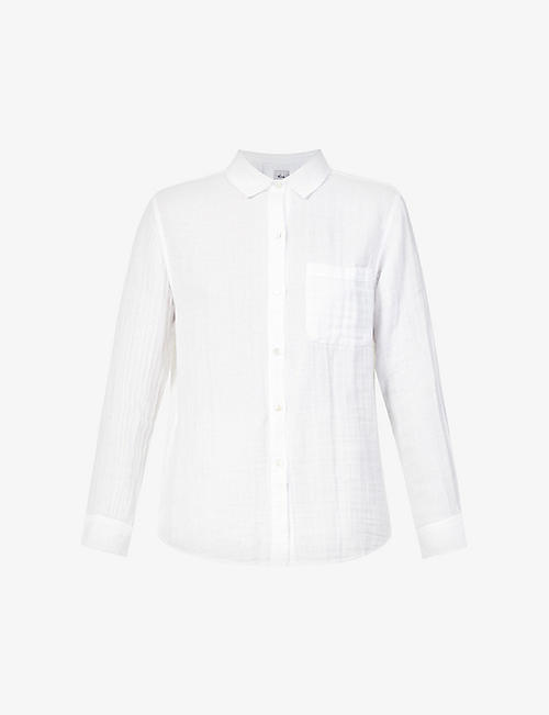 RAILS: Ellis crinkled cotton shirt