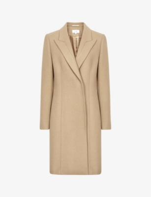 REISS Marlow fitted wool blend coat Selfridges