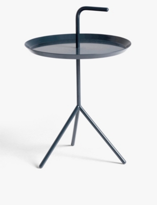 HAY: DLM powder-coated steel side table 58cm x 38cm