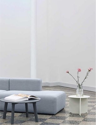 HAY: Slit powder-coated side table 35.5cm x 45cm