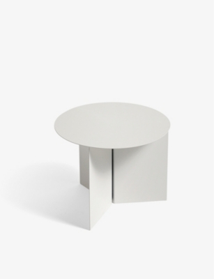 HAY: Slit powder-coated side table 35.5cm x 45cm