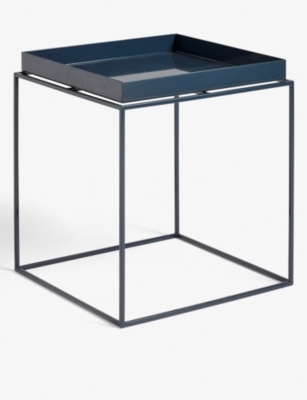 HAY: Cube powder-coated steel tray table 40cm x 40cm