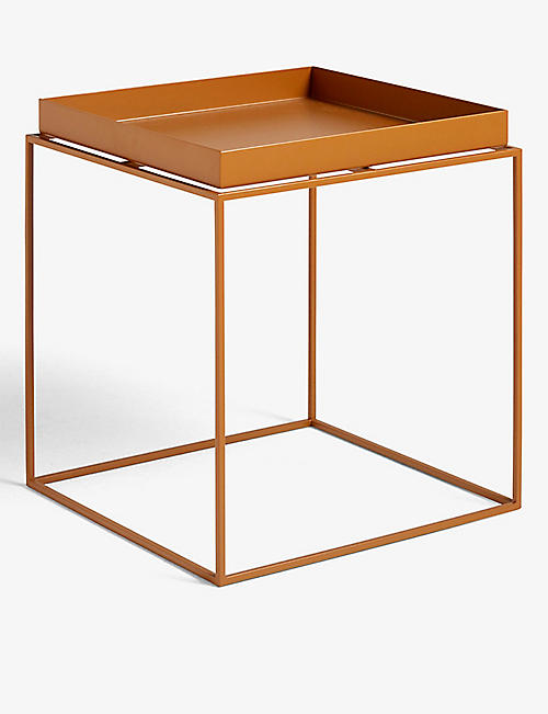 HAY: Removable square steel tray table 44cm