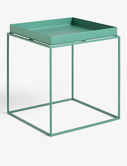 HAY: Removable square steel tray table 44cm