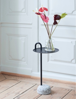 HAY: Bowler powder-coated steel and granite side table