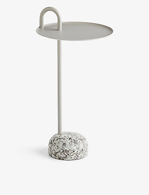 HAY: Bowler circular steel side table 70.5cm