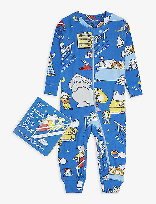 HATLEY: The Going to Bed cotton pyjama and book set 12-24 months