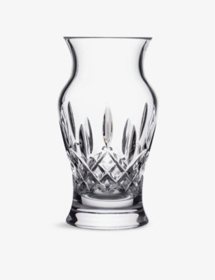 WATERFORD: Lismore engraved crystal vase 15cm