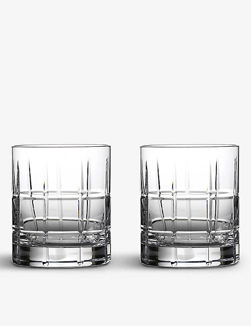 WATERFORD: Cluin crystal Whiskey tumblers set of two