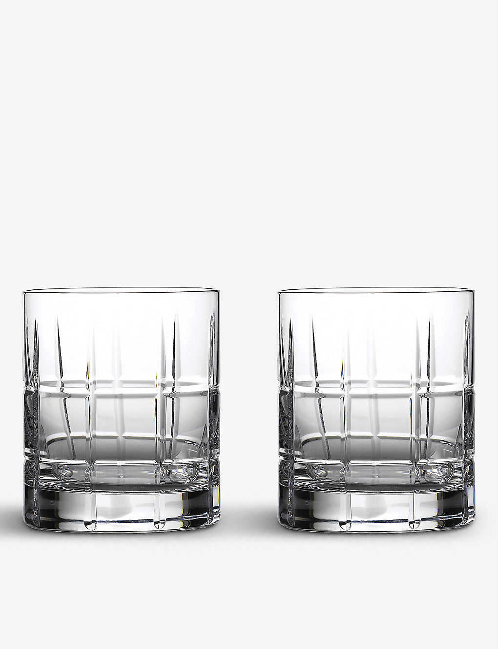 Waterford Cluin Crystal Whiskey Tumblers Set Of Two