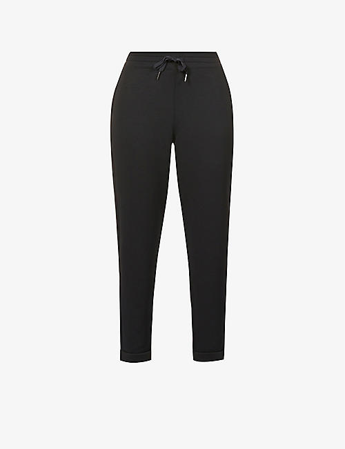 SPANX ACTIVE: Tapered mid-rise stretch-jersey jogging bottoms