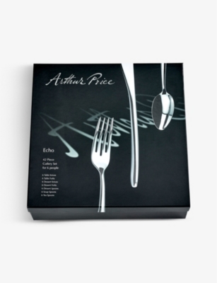 ARTHUR PRICE: Echo 42-piece stainless steel cutlery set for 6