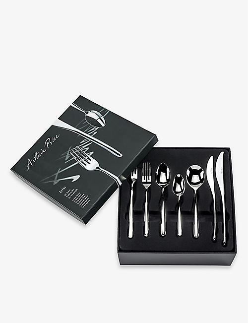 ARTHUR PRICE: Signature Echo stainless-steel 84-piece cutlery set