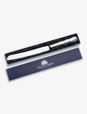 ARTHUR PRICE: Kings silver-plated stainless-steel wedding cake knife 34cm