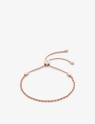 Monica Vinader Corda Recycled 18ct Rose Gold-plated Vermeil Sterling Silver Friendship Bracelet