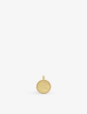 Monica Vinader Deia Beaded 18ct Recycled Yellow Gold-plated Vermeil Sterling Silver Necklace Pendant