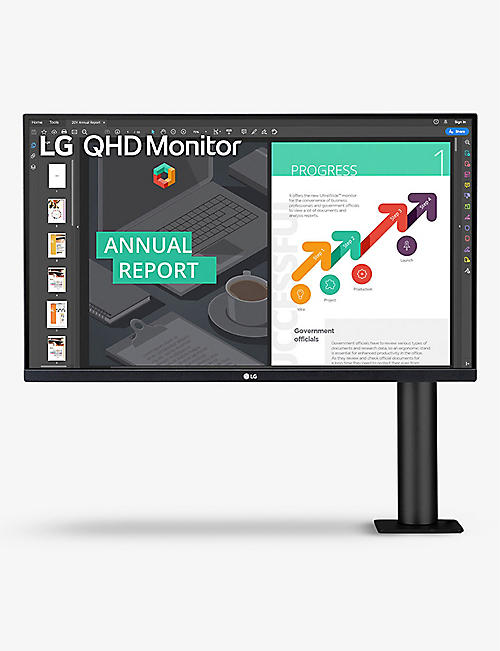 LG: 27" QHD Ergo IPS monitor