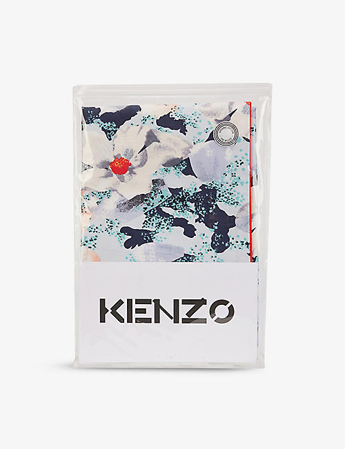 KENZO: KCheetah graphic-print organic-cotton standard pillowcase 75m x 50cm