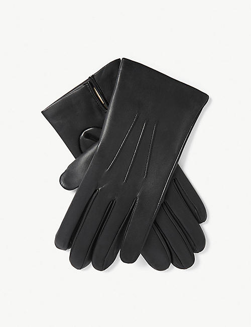 DENTS: Bath cashmere-lined leather gloves
