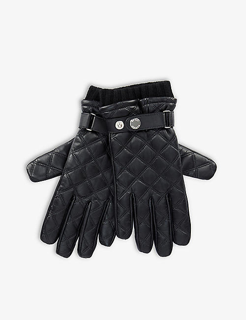 DENTS: Quilted leather gloves