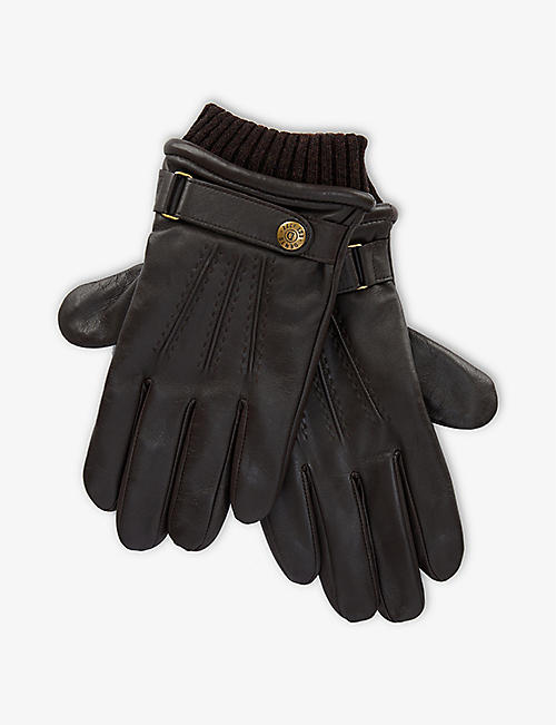 DENTS: Touch leather and wool-blend touchscreen gloves