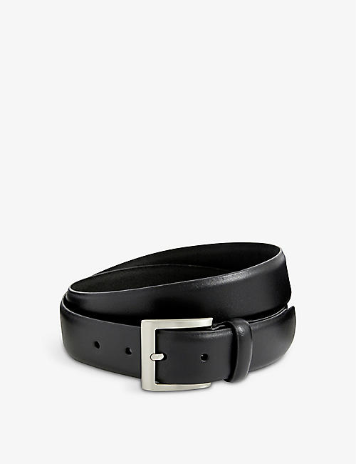 DENTS: Glossy leather belt